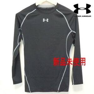 新品(メンズXL)アンダーアーマー UNDER ARMOUR 黒ブラック ヒートギアアーマー 長袖Ｔシャツ ロンT