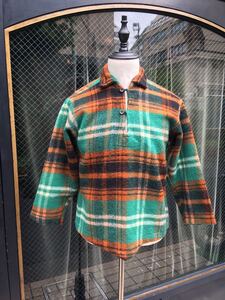 イギリス古着 OLD work ウールスモック vintage smock woolpullover プルオーバーウールスモック オールドブリティッシュワークMV841