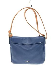 FURLA◆ショルダーバッグ/レザー/BLU