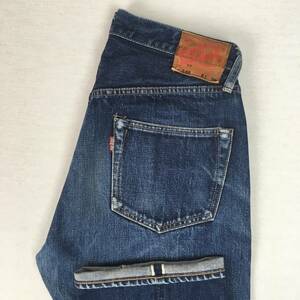 【旧】DENIME ドゥニーム ORIZZONTI オリゾンティ XXタイプ 日本製 ジーンズ W31 L36 赤タブ セルビッチ 黄耳 革パッチ 隠しリベット