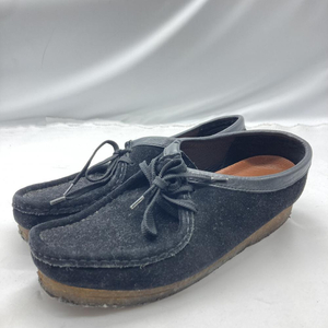 【中古】Clarks Wallabee スエード ブラック 10M[240019466082]