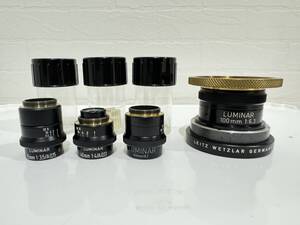 CARL ZEISS LUMINAR 25mm 1:3.5 40mm 1:4 63mm/0.1 100mm 1:6.3 セット ライカ レンズ ルミナール 462513 462515 4879641 4828831