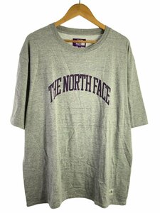 THE NORTH FACE PURPLE LABEL◆H/S GRAPHIC TEE_ハーフスリーブグラフィックT/XL/コットン/GRY