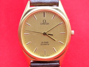 ■♪価格高騰! 資産価値！ 稼働 電池新品 メンズ ビンテージ 高級超レア！ OMEGA オメガ Deville デビル クオーツ フルオリジナル 元箱付