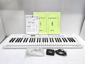 【中古品】 カシオ CASIO 光ナビゲーション キーボード 61鍵 LK-330 2023年製 ホワイト ○YR-17934○