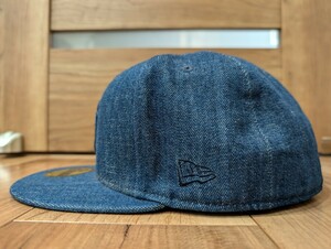 ニューエラ キャップ　NEW ERA　帽子　ハット　デニム　インディゴ　59FIFTY　58.7cm　NY　ニューヨーク