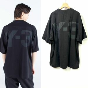 Y-3 ワイスリー adidas アディダス YOHJI YAMAMOTO ヨウジヤマモト CLASSIC JERSEY SS TEE ブラック Tシャツ L ロゴ Logo