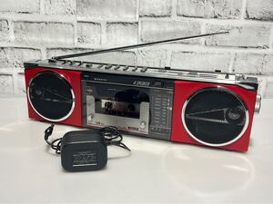 SANYO サンヨー MR-U4SL ラジカセ レッド 昭和レトロ 