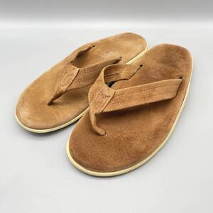 ISLAND SLIPPER ハワイ製 アイランドスリッパ スエード レザー ビーチサンダル ブラウン 9 27cm