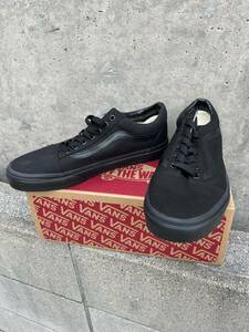 新品 バンズ VANS old skool 26.5cm US8.5 USモデル ブラック オールドスクール スケート ローカット 黒 スニーカー シューズ