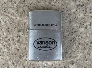 希少 vanson Leathers ZIPPO ライター バンソン ジッポー シルバー