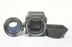 ① ZENZA BRONICA ゼンザブロニカ SQ 中判 フィルムカメラ ZENZANON-S F3.5 150mm レンズ セット 7009196011