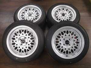 【未使用】　RAYONE643/新品インポート15インチ4本 　185/55R15　7J　OFF35　岩槻