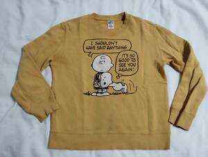 ピーナッツ スヌーピー チャーリーブラウンPeanut Snoopy　トレーナーM