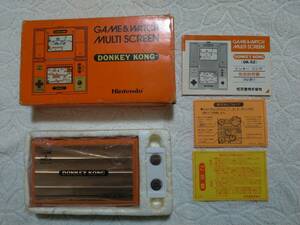 【美品】任天堂ゲームウォッチ　ドンキーコング　箱説付★Nintendo GAME&WATCH DONKEY KONG DK-52