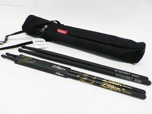 52●a176☆中古美品　タマ ドラムスティック YOSHIKIモデル ＆ スティックバッグ STB10　ジルジャン ドラムスティック　現状