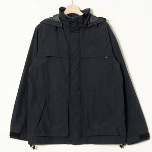 【1円スタート】THE NORTH FACE ノースフェイス NP10716 ナイロンジャケット 取り外しフード 袋付き アウトドア 撥水 ブラック 黒 L メンズ