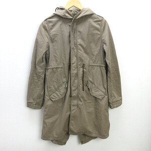 D■アルファ/ALPHA INDUSTRIES ミリタリーコート【L】茶/LADIES■44【中古】■