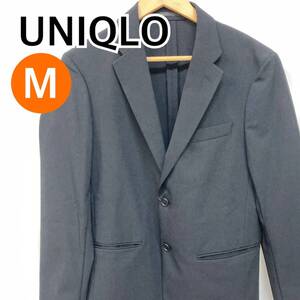 【新品】UNIQLO ユニクロ ジャケット フォーマル ブレザー ブラック系 メンズ Mサイズ【CT406】