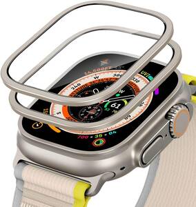 チタニウム 【2枚セット】ESR Apple Watch Ultra 2 / Ultra 1 ガラスフィルム (2023/2022