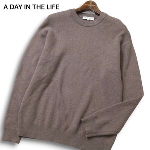 A DAY IN THE LIFE ユナイテッドアローズ 秋冬 カシミヤ混★ セーター ニット プルオーバー Sz.M メンズ　C4T11560_C#K