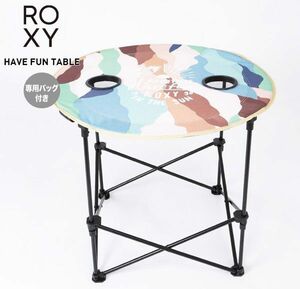 送料300円(税込)■yr359■ロキシー HAVE FUN TABLE アウトドア用折り畳みテーブル(ROA211328) 6600円相当【シンオク】