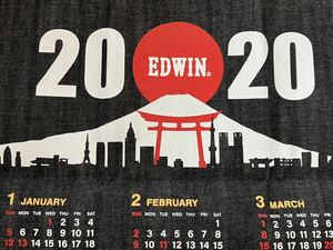 ●EDWIN　デニムカレンダー2020●デニム生地　エドウィン　2020●未使用