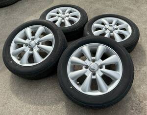 【ホットスタッフ ララパーム KC-8 アルミ ホイール 155/65R14 ブリジストン夏タイヤ 4本セット 14×4.5J +43 4穴 PCD100 ミラジーノ 軽四