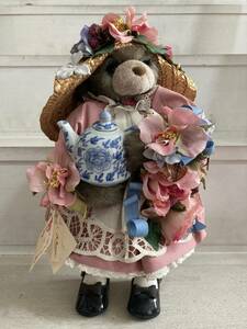 Apple Whimseys Teatime Bear USED Lita Gates ティータイム ベア アートドール Azabujuban M.Roman