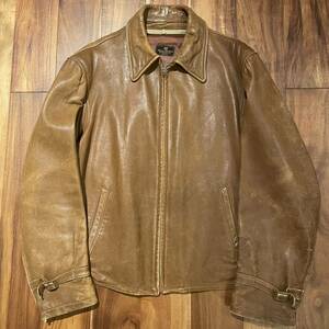 special ~40s Abercrombie&Fitch アバクロ vintage レザージャケット シングルライダース ヴィンテージ スポジャケ 501xx ホースハイド