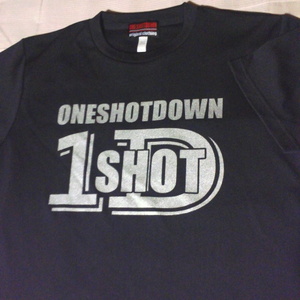 ONE SHOT DOWN ワンショットダウン プラクティス シャツ ブラック 一撃 必殺 総合 格闘技 ボクシング MMA RIZIN K-1 キック martial art