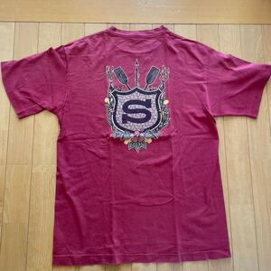 OLD STUSSY ハイビスカスTシャツ 【Ｌ】 白タグ オールド ステューシー USA製