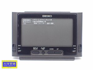 SEIKO セイコークロック 目覚まし時計 置時計 デジタル 電波 SQ320K 中古A+ 【送料無料】 B-2267