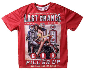 Ψ新世紀アンチック堂Ψアメリカン・パンチラ・ギャル『High Performance Gasoline Tシャツ FILL