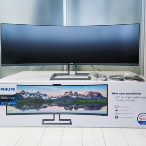 PHILIPS ウルトラワイドモニター 499P9H1/11 (49インチ/32:9/曲面ディスプレイ）