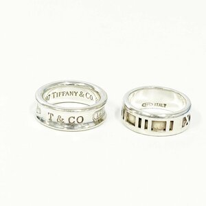 【1円スタート】TIFFANY & Co. ティファニー シルバー 925刻印 指輪 リング 2点セット 275788