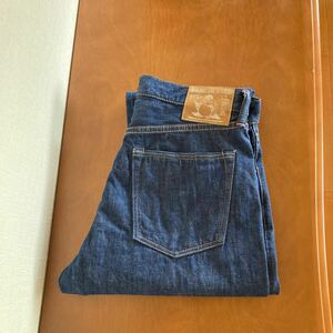 濃紺 美品 桃太郎ジーンズ G004-TA W34 銀丹レーベル MOMOTARO JEANS 藍布屋