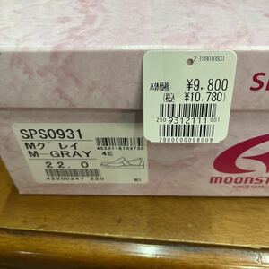 スニーカー 幅広4E コンフォートシューズ ムーンスター スポルス moonstar SPS0931 メタリックグレイ 22cm10780円を3999円に送料込