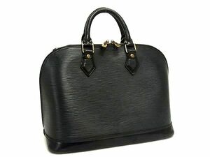 1円 LOUIS VUITTON ルイヴィトン M52142 エピ アルマ ハンドバッグ トート レディース ブラック系 BI5888