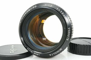 【ロッコール祭り♪】良品 MINOLTA MC ROKKOR 58mm f1.2 後期モデル 標準ト 単焦点 プライム マニュアル オールドレンズ