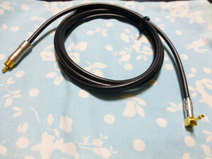 3.5mm モノラル (L字) → RCA (オス) 同軸 デジタル ケーブル BELDEN 1505A 200cm 長め ibasso DX300MAX DX160 Hugo 超高品質 カスタム可