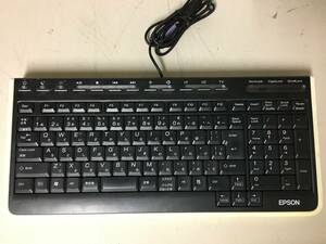 A421　EPSON　エプソン　キーボード　KB-0439　有線　PS2　動作未確認　現状品