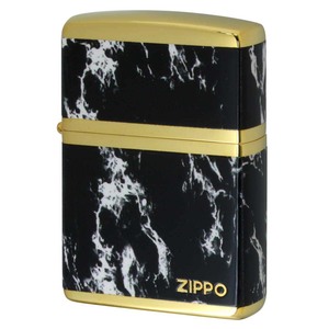 Zippo ジッポライター 大理石調 ブラックマーブル ジッポ ロゴ 金メッキ MARBLE LOGO 2G-4BKZ