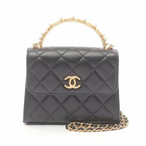 シャネル マトラッセ ブランドオフ CHANEL ラムスキン（羊革） ショルダーバッグ ラムスキン 中古 レディース