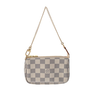 銀蔵 中古 LOUIS VUITTON ルイヴィトン ダミエアズール ミニ ポシェット アクセソワール N58010 アクセサリーポーチ ランクA