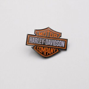 【ピンバッジ】Harley Davidson ハーレーダビッドソン ロゴ デニム・革ジャン・ジーンズに相性抜群！古着・洋服のリメイクに！ピンズ