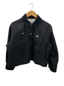 MILK FED.◆CROPPED WORK JACKET/one/コットン/ブラック/無地/103241021003/ミルクフェド