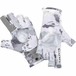 Simms SOLARFLEX　SUN GLOVE　Sunglove シムズ　ソーラーフレックス　サングローブ　XL Cloud Camo Grey