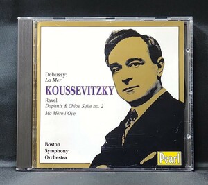 【GEMM CD 9090/Pearl】クーセヴィツキー、BSO/ドビュッシー：海、ラヴェル：「ダフニスとクロエ」第2組曲、フォーレ 他　Koussevitzky