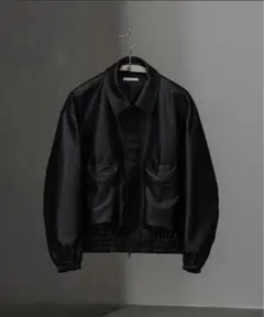 ARTIFICIAL GRAIN SHORT BLOUSON